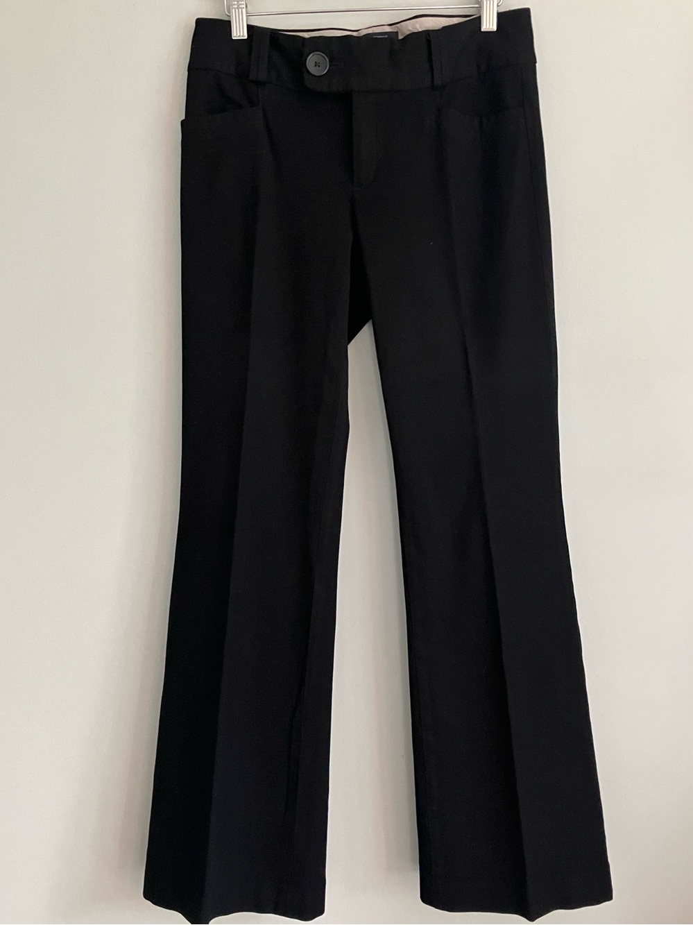 BANANA REPUBLIC Black 323 Martin Fit Flare Leg Trouser Size 8